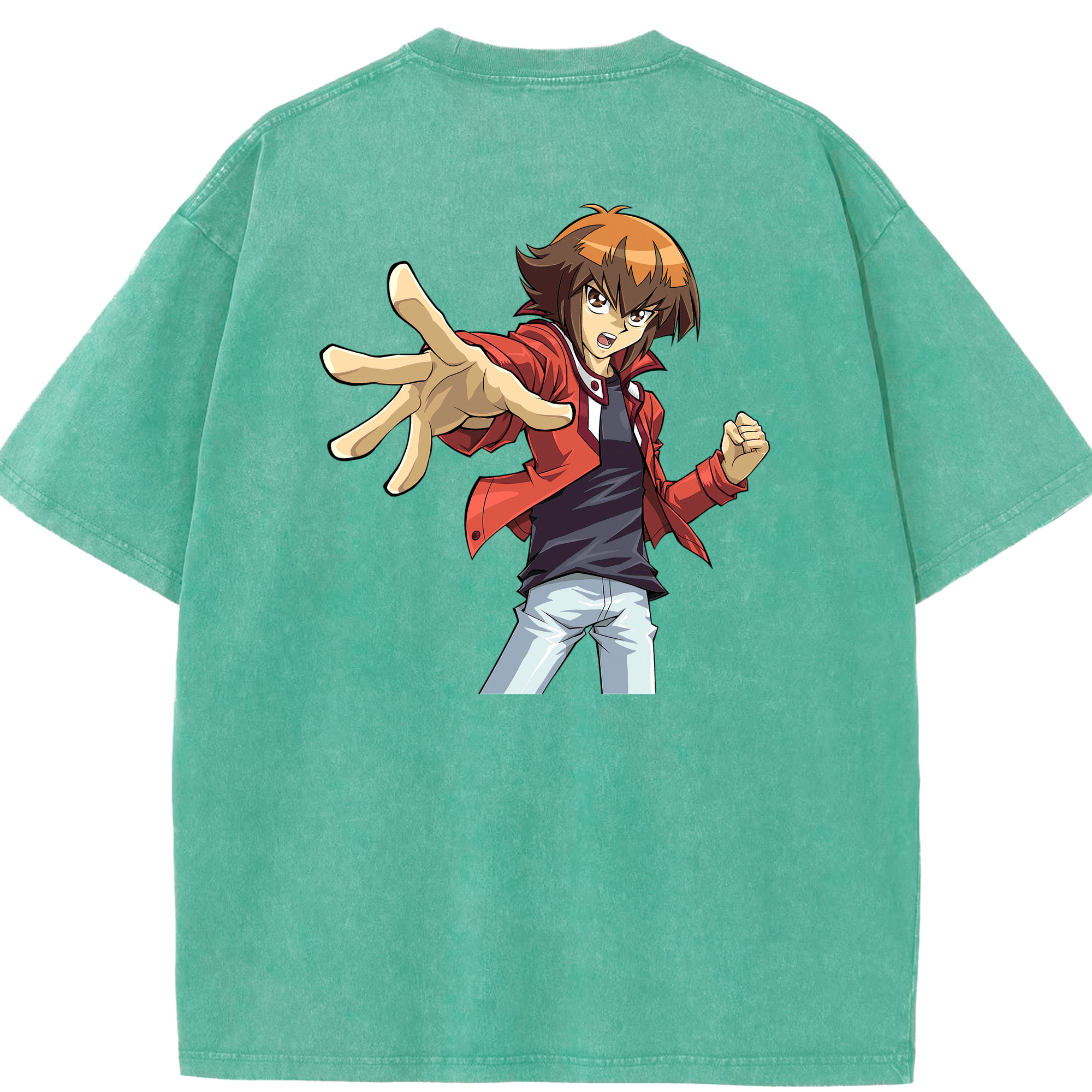 （画像用） 遊☆戯☆王 Yu-Gi-Oh! 綿100% ヴィンテージ風 半袖Tシャツ（背面プリント）